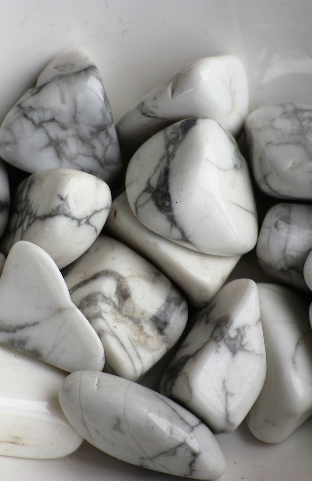 White Howlite Tumbled Stone